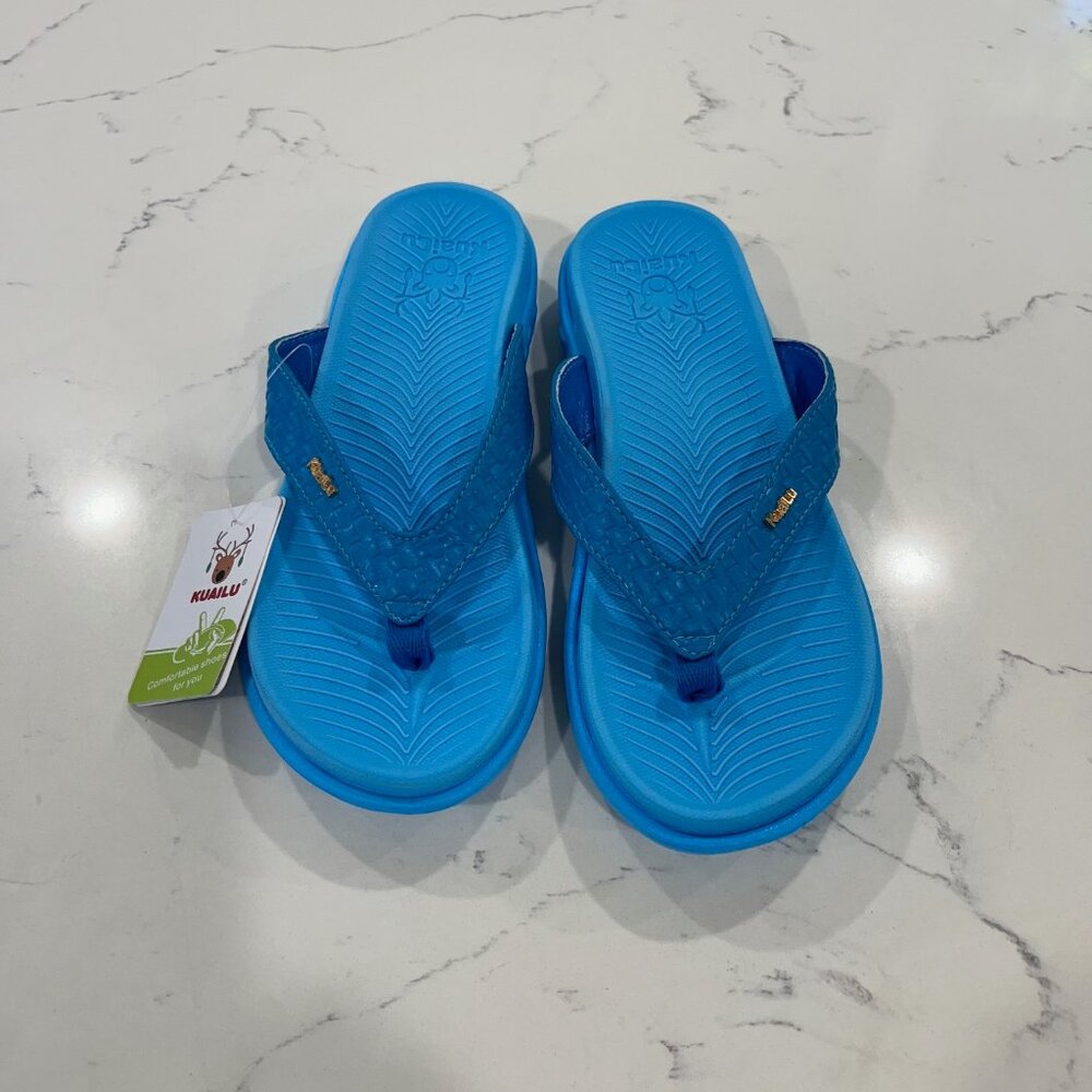 KuaiLu Womens Flip Flops Ladies Yoga Mat Comfortable Walking Thong Sandals 8